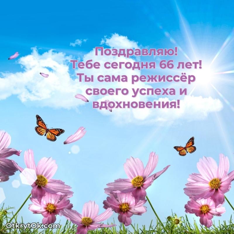 Прикольные картинки и поздравления близкому человеку 66 лет