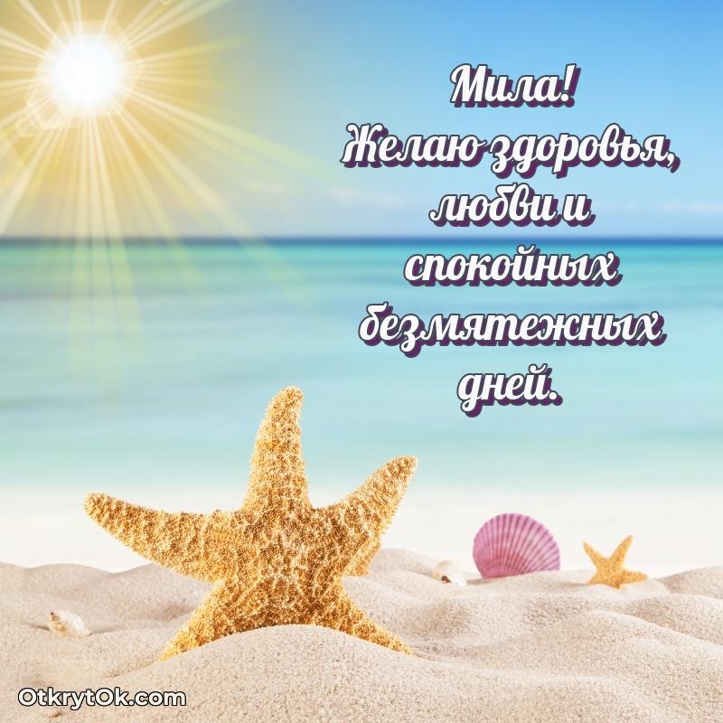Короткое пожелание Миле