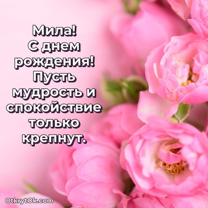 Поздравление женщине Миле