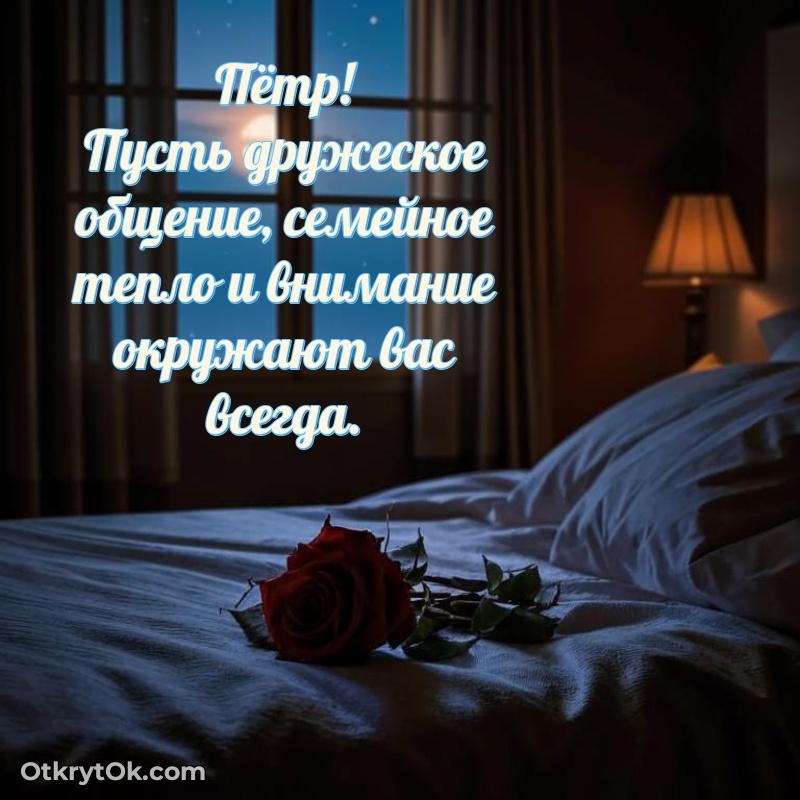 Открытка для ватсап с днем рождения Петру